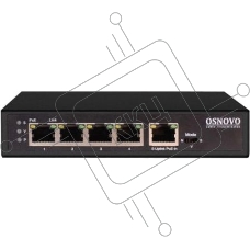 Коммутатор Osnovo SW-8050/D 5G 4PoE+ 90W неуправляемый