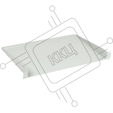Полка консольная L=280мм 1U серая