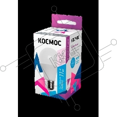 Лампа светодиодная A60 11Вт 6500К E27 220В КОСМОС LkecLED11wA60E2765