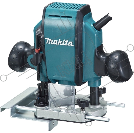 Фрезер Makita RP0900K 900Вт,27000об\м,ход-35мм,цанга-6\8мм,2.7кг,чем