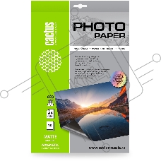 Фотобумага Cactus CS-MMA465010 A4/650г/м2/10л./белый матовое/магнитный слой для струйной печати