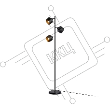 Светильник Ambrella light TR8155/3 BK черный E27*3 max 40W D370*1530