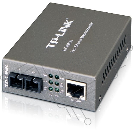 Медиаконвертер TP-Link SMB MC100CM 10/100Mbps RJ45 to 100Mbps multi-mode SC fiber Converter, Full-duplex,up to 2Km, switching power adapter, chassis mountable