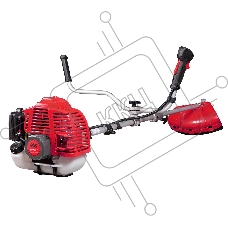 Мотокоса FUBAG FPT 52R (38713)  1.5кВт 52 см3 разборная штанга двухплечевой ремень велосипедная рук