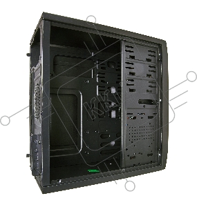 Корпус Minitower Exegate QA-410 Black, mATX, <XP500, Black, 120mm> 2*USB, Audio