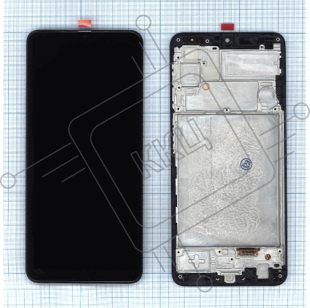Дисплей для Samsung Galaxy A22 SM-A225F в сборе с тачскрином и рамкой (INCELL) черный