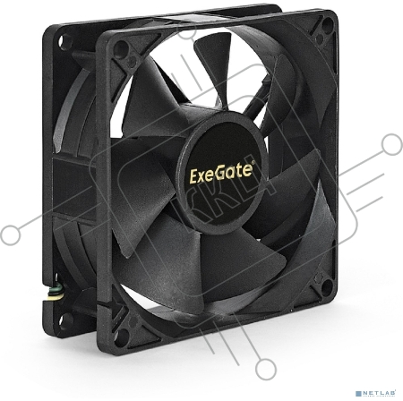 Вентилятор ExeGate EX08025S3P, 80x80x25 мм, подшипник скольжения, 3pin, 1800RPM, 23dBA