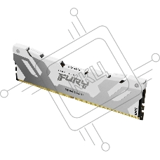 Оперативная память Kingston Fury Renegade, DDR5, 16GB (1x16 GB), 6400 MHz, CL32, радиатор, белый