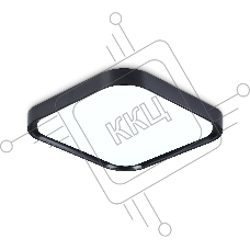 Потолочный светодиодный светильник Ambrella light FZ1262 BK черный 18W 5000K 250*250*60 (Без ПДУ)