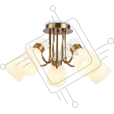 Светильник Ambrella light TR3218/5 GD/FR золото/белый матовый E27*5 max 40W D580*290