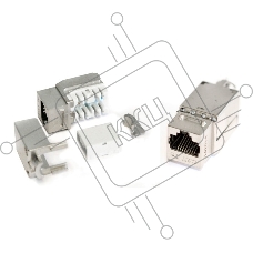 Вставка Keystone Jack KJNE-8P8C-C5e-90-SH-F-WH RJ-45(8P8C),кат.5e,экран.,110 IDC,зад.с пом.NE-TOOL,белая | 46659 | Hyperline