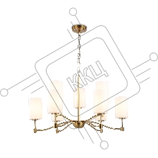 Люстра Ambrella light LH56054/6+3 BS/FR латунь/белый матовый E14*9 max 40W D765*1060
