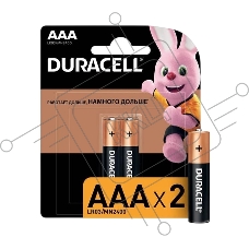 Элемент питания алкалиновый LR MN 2400/LR03 Basic BP-2 (блист.2шт) Duracell Б0014052/Б0026812