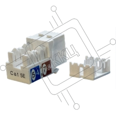 Вставка Hyperline KJ9-8P8C-C5e-90-WH Keystone Jack RJ-45(8P8C), категория 5e, белая