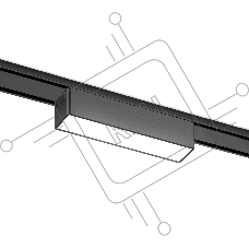 Светильник трековый светодиодный GV1443 BK черный IP20 5W 4200K 48V 122*26*24