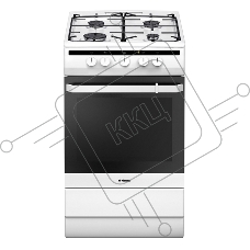 Плита газовая Hansa FCGW51003 белый, конфорок 4 шт, духовка 56 л, 50 см x 85 см x 60 см