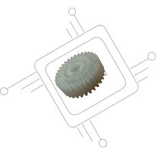 Шестерня храповая 33Т привода тефл. вала термоузла Sharp AR-5320/161-206