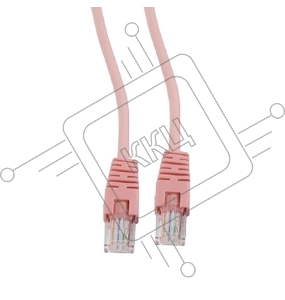 Патч-корд UTP Cablexpert PP12-1m кат.5e, 1м, литой, многожильный (розовый)