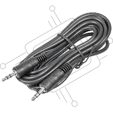 Кабель соединительный аудио-видео Buro BAAC002-1 Jack 3.5 (m)/Jack 3.5 (m) 1м. черный