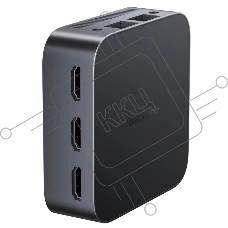 Компьютер Мини ПК Blackview MP80 (Intel N97) 16+512GB, WIFI a/b/g/n/ac, Bluetooth 4.2, Win11 Pro, USB3.0, HDMI 1.4b Type A *2, RJ45*1, 5.5/2.1mm DC Jack *1, 3.5mm Phone Jack*1, Colour: Black