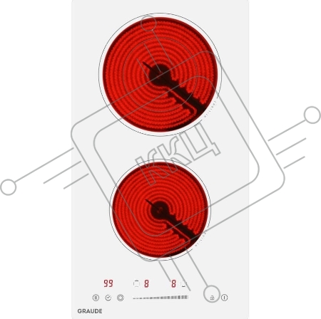 Электрическая варочная поверхность  GRAUDE EK 30.0 W, шт