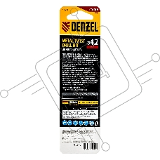 Сверло спиральное по металлу 4,2 x 75мм, Р6М5, Golden Tip, многогранная заточка Denzel