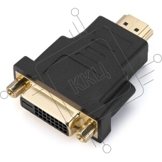Переходник GoPower HDMI (m)-DVI-D (f) черный Premium Zip-Lock c подвесом (1/250)
