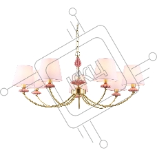 Люстра Ambrella light LH75025/7 GD/PI золото/розовый E14/7 max 40W D890*800