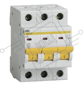 Выключатель автоматический модульный 3п C 6А 4.5кА ВА47-29 ИЭК MVA20-3-006-C