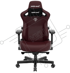 Кресло игровое Anda Seat Kaiser Frontier, цвет бордовый, размер M (90кг), материал ПВХ (модель AD12)