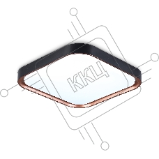 Потолочный светодиодный светильник Ambrella light FZ1265 BK/PGD черный/золото розовое 18W 5000K 250*250*60 (Без ПДУ)