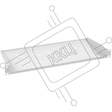 Полка Cabeus, консольная, 1U, 200 мм Г, для шкафов и стоек, серый