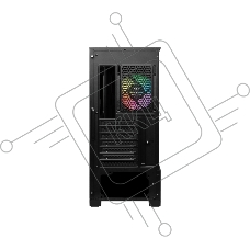 Компьютерный корпус MSI MAG FORGE 111R / ATX, mid tower, tempered glass / 1x120mm ARGB fan inc. / MAG FORGE 111R