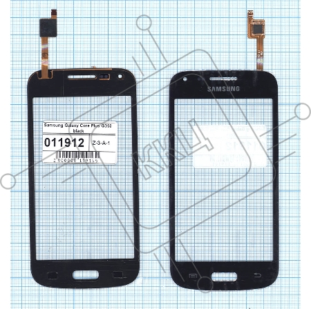 Сенсорное стекло (тачскрин) для Samsung Galaxy Core Plus SM-G350, черное