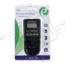 Реле напряжения c дисплеем Energenie EHB8-3, 15A, черное