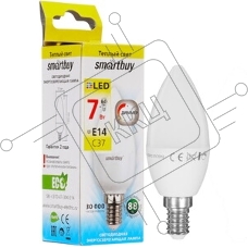 Светодиодная (LED) лампа Smartbuy C37-07W/3000/E14 (Диммер) (SBL-C37D-07-30K-E14)