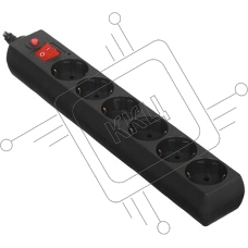 Сетевой фильтр Buro 600SPro-16-3-G 3м (6 розеток) графитовый (коробка)