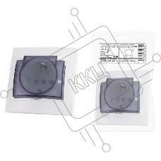 Розетка 2П+З с защ. шт. и крышкой 16А 250В IP42 белая 