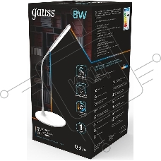 Светильник Gauss GT5021 настольный на подставке белый 8Вт