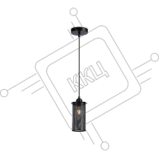 Светильник Ambrella light TR8162 BK черный E27 max 40W D102*1055