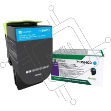 Картридж Lexmark 3500 стр. голубой для CS417dn, CS517de, CX417dn,CX517de