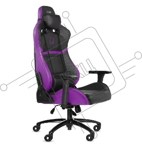 Игровое кресло WARP Gr чёрно-фиолетовое (экокожа, алькантара) (GR-BPP)