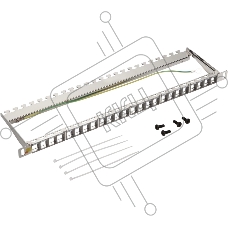 Патч-панель наборная Lanmaster LAN-PPC24OK-STP 19