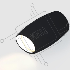 Спот GWL-GU10-M-IP20 Черный Скошеный верх Бочонок