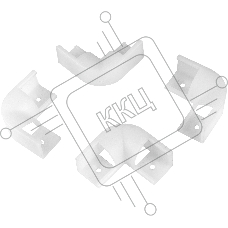 Коннектор угловой для профиля GAL-16-16-L-IP20 10шт в уп.