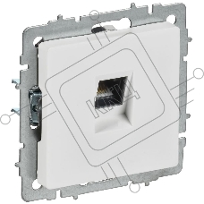 Розетка компьютерная IEK BRITE RJ45 кат.5E РК10-БрАБ а/б