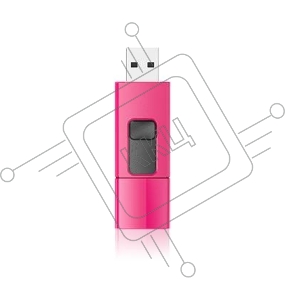 Флеш накопитель 64GB Silicon Power Ultima U05, USB 2.0, Розовый