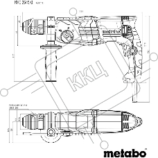Перфоратор Metabo KHE 2645 Q патрон:SDS-plus уд.:2.9Дж 850Вт (кейс в комплекте)