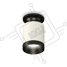 Светильник Ambrella Light XS6301121 SWH/PBK белый песок/черный полированный MR16 GU5.3 (N6902, C6301, N6131)