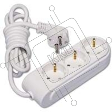 Удлинитель 3х3м с заземл. 16А защ. шторки Makel N3210043